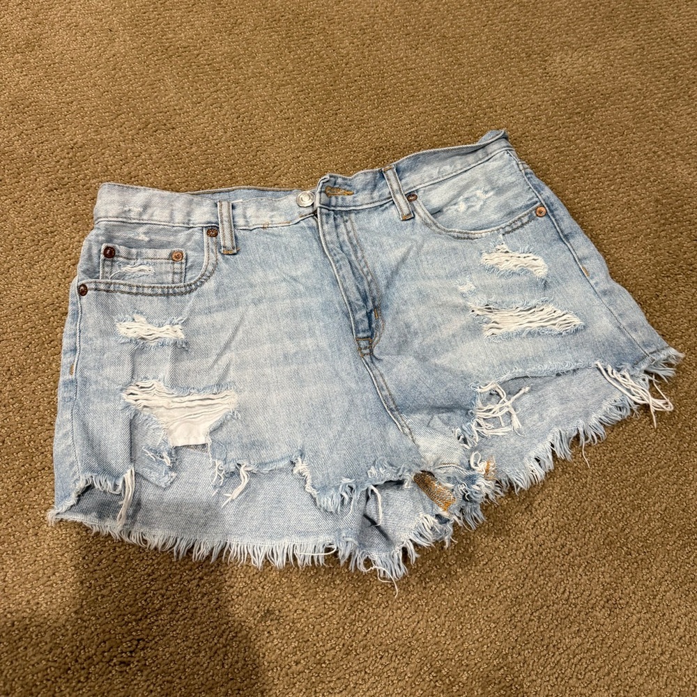 Aeropostale High-Rise Shorty Jean Shorts